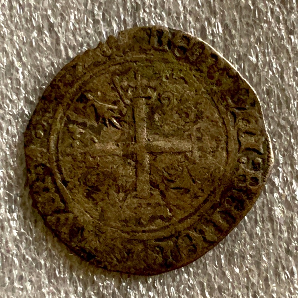 French European Medieval Templar Silver Coin ND (W339)
